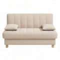 Beige 2-personers sofa med høj ryg, 160 x 82 x 88 cm